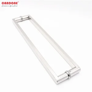 Tay nắm cabin tắm vuông chân tròn Inox 304 cao cấp mạ gương
