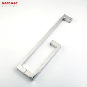 Tay cầm cửa kính phòng tắm chữ L inox 304 cho dự án khách sạn