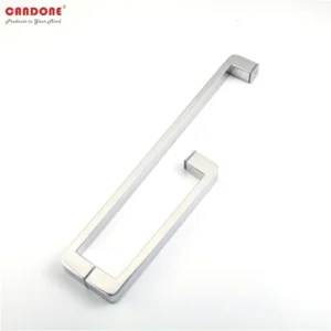 Phụ kiện ngũ kim phòng tắm tay nắm chữ L bo góc Inox 304 mạ chrome
