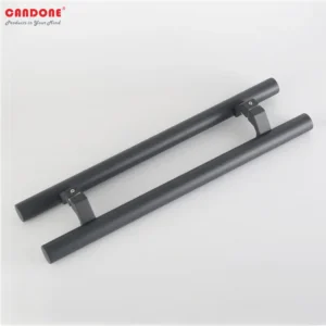 Tay nắm inox cửa kính sơn tĩnh điện đen mờ chân móng ngựa Inox 304