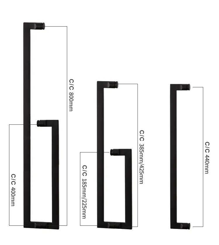 shower handle size